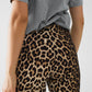 Leggings de spandex acampanados con estampado de leopardo