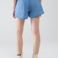 Flowing Tencel Denim Shorts With Side Pockets