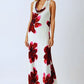 Q2 Flowy sleeveless maxi dress with floral print