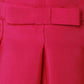 Fuchsia bow waist skater dress
