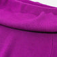 Fuchsia fine knit sweater with a wide boat neck