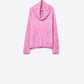 Q2 fuchsia ribbed knit sweater with a roll neck