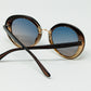 Golden Sunset Spot Oval Shaped Sunglasses