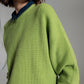 green chunky knitted relaxed Jumper