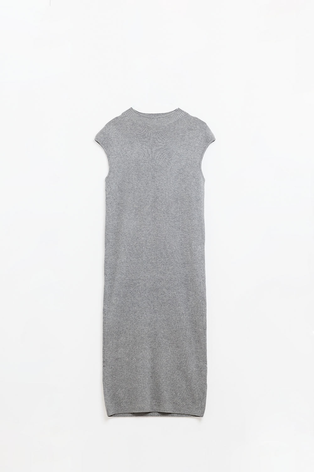 Q2 grey bodycon sleeveless midi dress