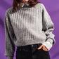 Q2 Grey sweater in stripe