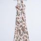 Q2 Halter neck maxi dress in paisley print