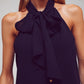 Halter Top With Tie Neck in Black