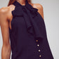 Halter Top With Tie Neck in Black