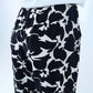 Hawaiian Floral Print Straight Pants in Black and White