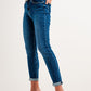 High rise skinny jeans in darkwash