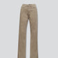 High rise slouchy mom jeans in beige