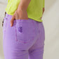 High Waisted super Skinny Jeans In Purple