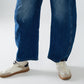 jeans with two side seams and balloon effect