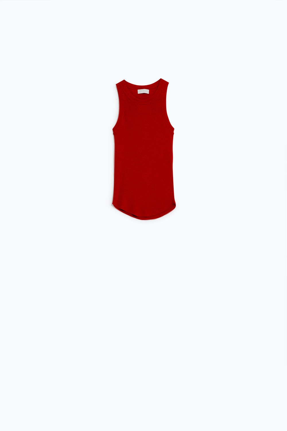 Q2 Knitted sleeveless Top in red