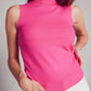 Q2 Knitted tank jumper in fuchsia