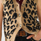 leopard print knitted vest