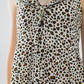 Leopard Print maxi Dress With Knot Detail