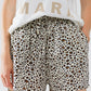 Leopard Print Shorts With Elasticated Drawstring Waist