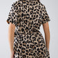 Leopard Print Wrap Playsuit