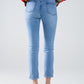 Light Denim Skinny Jeans With Pockets