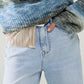 light wash wide leg jeans with stretch