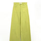 Lime Green Straight Leg Jeans With Front Pockets