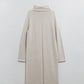 Q2 Long knitted beige dress with turtleneck