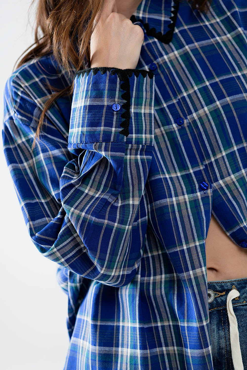 Lumberjack Oversized Shirt in Blue