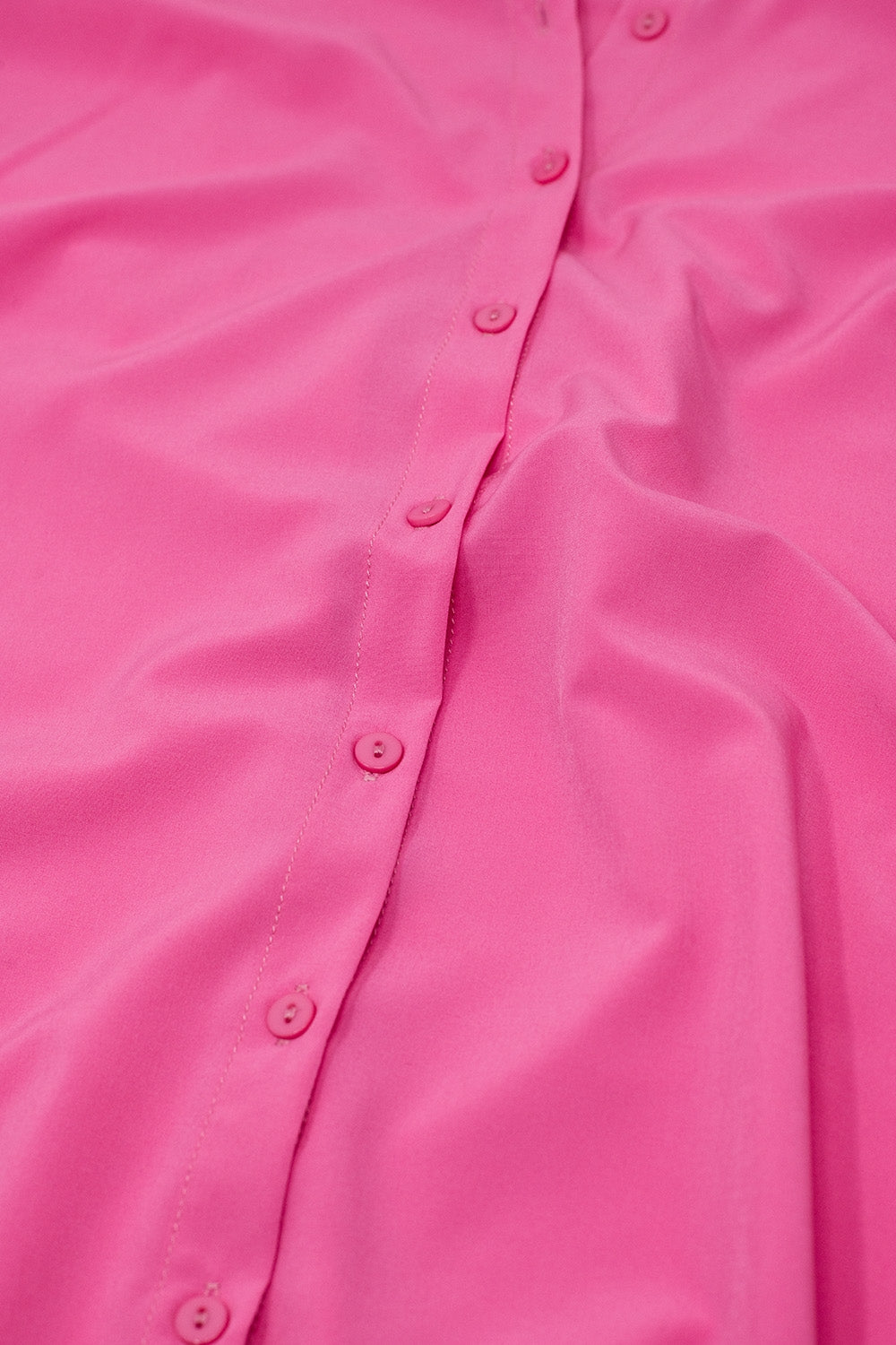 Mao Collar Sleeveless Pink Button up Blouse