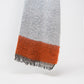 Q2 Melange mix stripe scarf in red