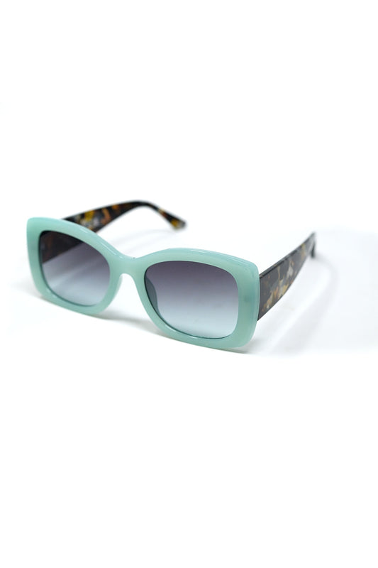 Mint Green Oversized Oval Sunglasses in Acetate