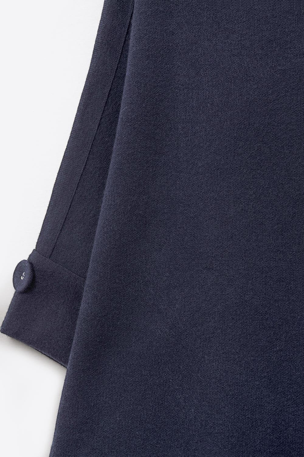 Navy Knitted Sweater with Button Details