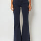 Q2 Navy Skinny Flared Jeans With Front Pocket Detail