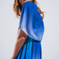 Ombre sweetheart maxi dress in blue