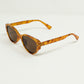 Oval Sunglasses In Light Yellowish Tortoise Shell