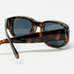 Oval Sunglasses with High Gloss Transparent Frames in brown