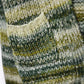 Oversized mottled striped long cardigan with pockets in Green