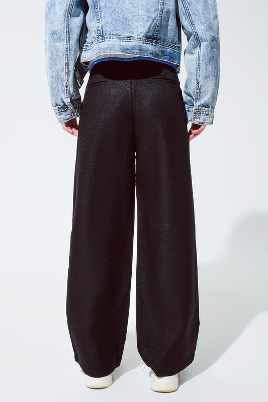 Oversized pantalon in black