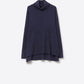 Q2 Oversized Roll Neck Sweater in navy
