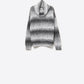 Q2 Oversized Turtleneck Comfy Sweater in Black and White