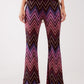 Pants in fuchsia geo print