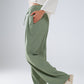 Pants In Green With Front Pockets And Drawstring Closing