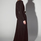 Party Long sleeve maxi dress with glitter in black