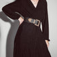 Party Long sleeve maxi dress with glitter in black