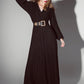 Party Long sleeve maxi dress with glitter in black