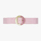 Q2 Pink Belt With Adjustable Gold Buckle