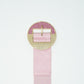 Pink Belt With Adjustable Gold Buckle