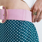 Pink Belt With Adjustable Gold Buckle