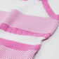 Pink Halter Tank top With Stripe Design In Different Knits